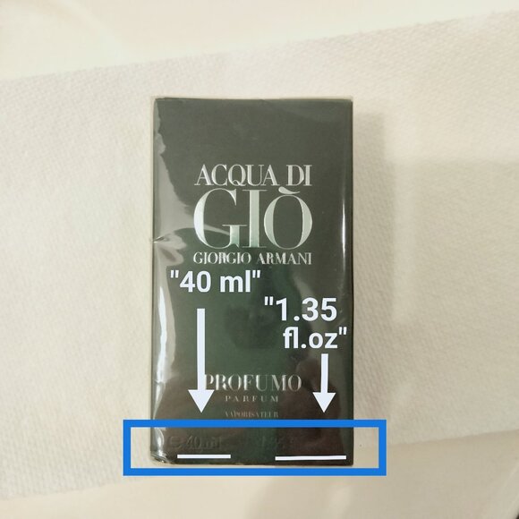 NIB Acqua Di Gio Profumo Giorgio Armani Size 40ml/1.35 fl.oz - Picture 9 of 9